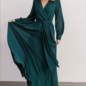 Baltic Born Hunter Green Lydia Maxi Dress size XL